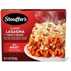 Stouffer’s Frozen Lasagna Meal with Meat & Sauce Classic Recipe