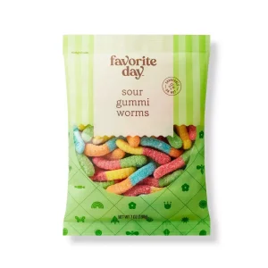 Favorite Day Sour Gummi Worms Candy Sweet Treat - 7oz