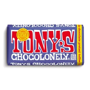 Tony’s Chocolonely Pretzel and Toffee Milk Chocolate Candy Bar
