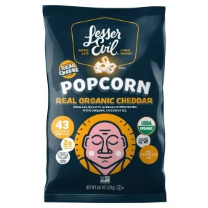 LesserEvil Popcorn Cheddar Cheese Snack - 4.6oz