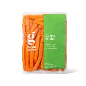 Good & Gather Fresh Carrot Sticks Farm Fresh Cut Snack – 12oz